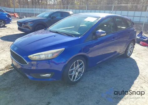 2015 Ford Focus Se z USA, uszkodzony, nr VIN 1FADP3K25FL384139
